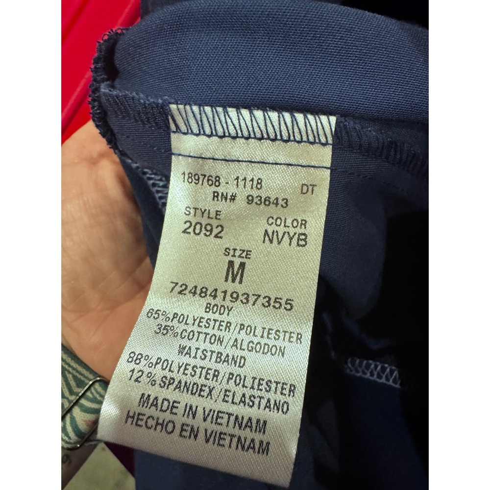 Working Scrubs by White Swan Navy Blue Snap Front Scrub Jacket 2092 Medium